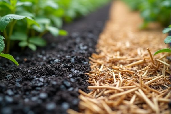 Black Plastic Mulch vs. Straw Mulch: Effects on Soil Temperature